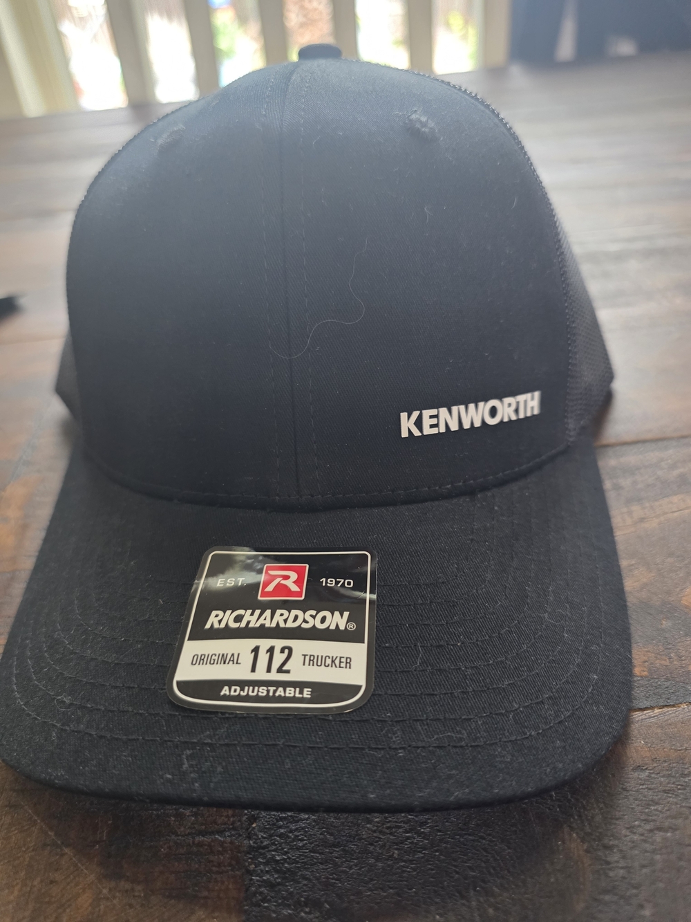 Kenworth Richardson 112 Adjustable Black Trucker Hat